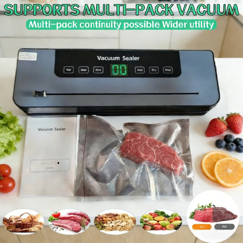 Food Vacuum Sealer Machine - 2026 6-in-1 Automatischer Elektrischer Vakuumierer für